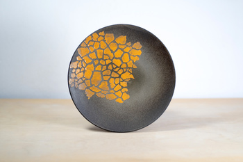 Talerz z motywem plamek żyrafy