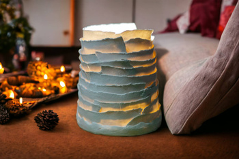 Lampa ceramiczna Papierowa Porcelana Duża