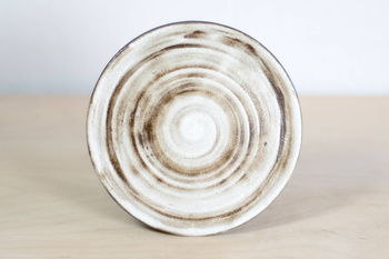 Talerz Mały Płaski Czarno-Biały