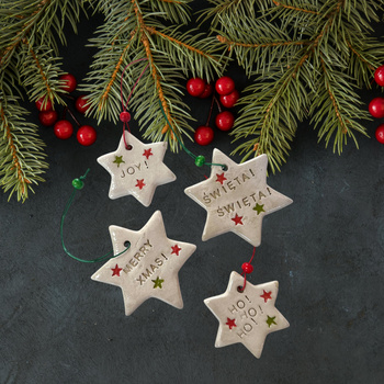 Zestaw świątecznych dekoracji choinkowych 02