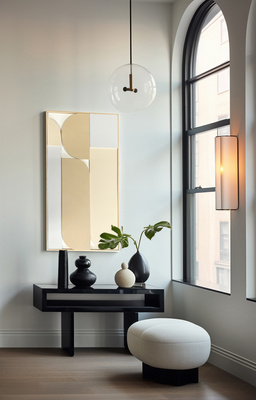 Dekoracja ścienna "Abstrakcja" Kremowo-Szara