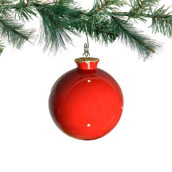 Bombka Czerwone Kropeczki