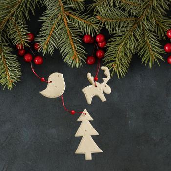 Zestaw świątecznych dekoracji choinkowych 15