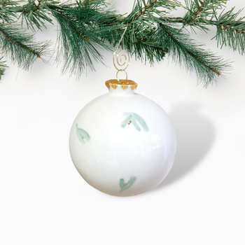 Bombka Biała Jemioła