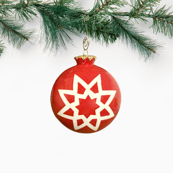 Bombka Czerwona Gwiazdka